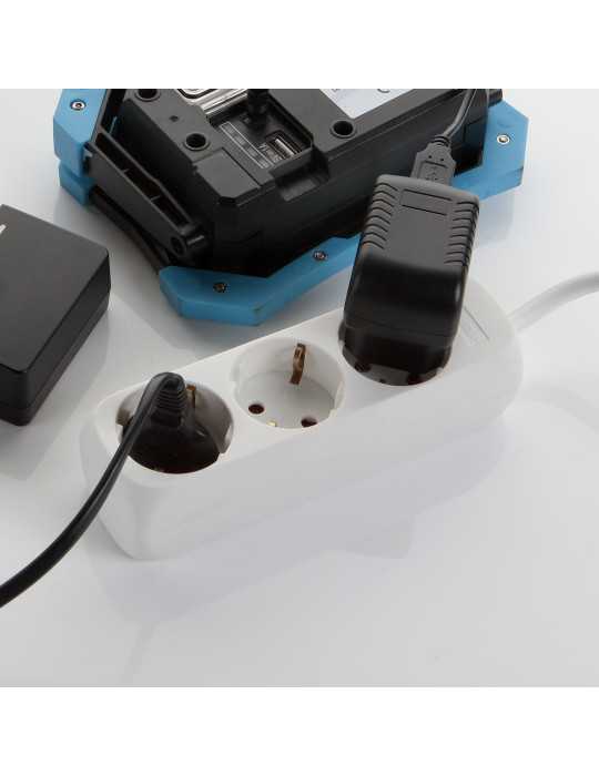 Base múltiple 5 enchufes cable 1,4 m ALYCO