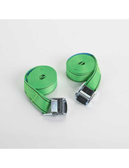 Set de 2 cintas de amarre con hebilla 25 mm x 3 m ALYCO