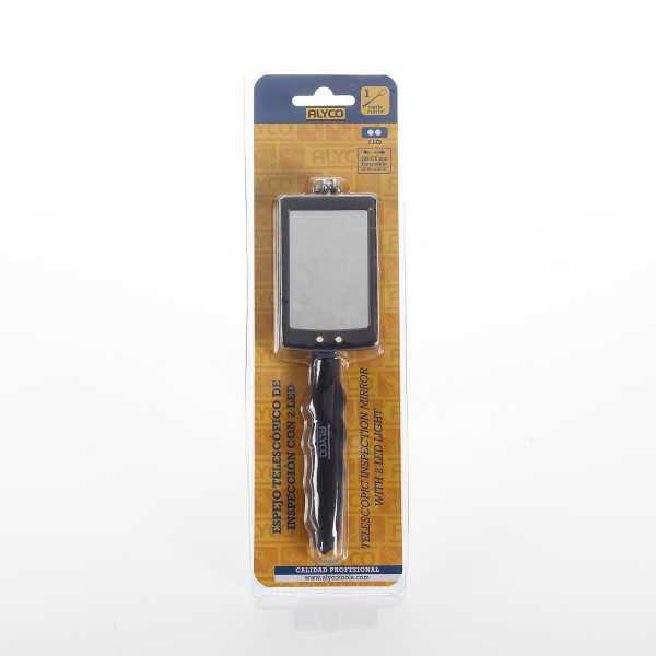 Espejo telescópico de inspección con 2 LED ALYCO