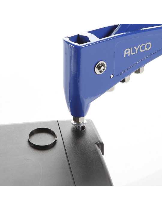 Juego de remachadora con remaches y arandelas 101 piezas ALYCO