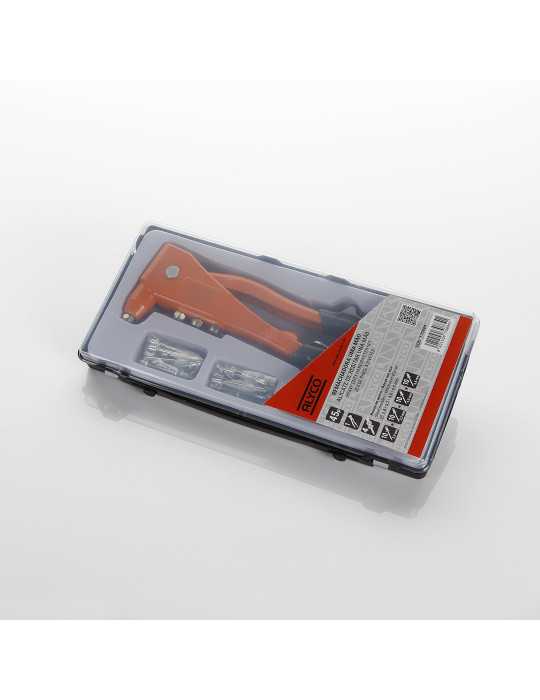 Juego de remachadora de 1 mano con remaches ALYCO ORANGE