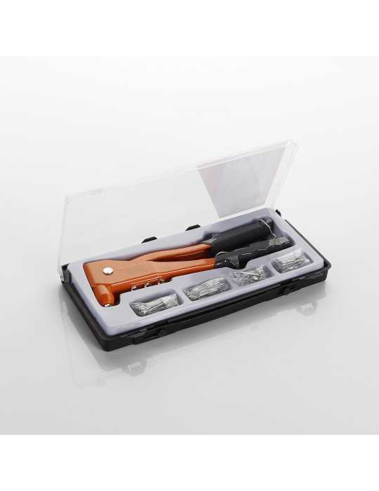 Juego de remachadora de 1 mano con remaches ALYCO ORANGE