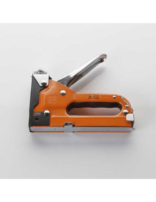 Grapadora manual con 600 grapas ALYCO ORANGE