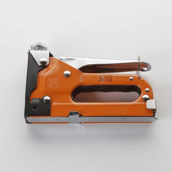 Grapadora manual con 600 grapas ALYCO ORANGE