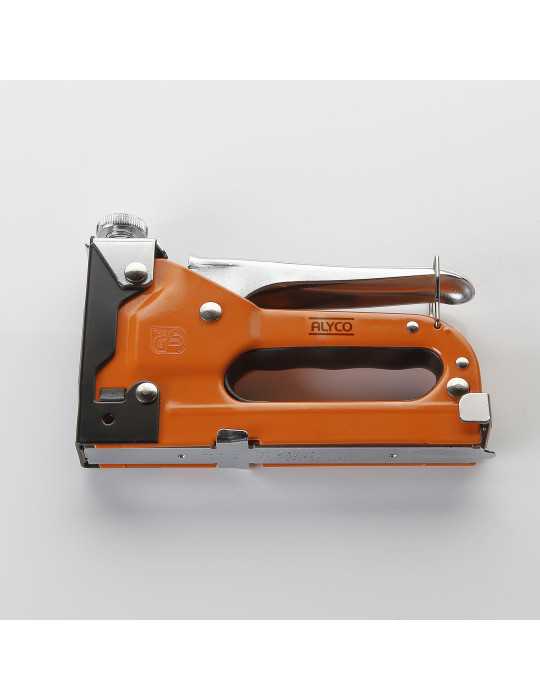 Grapadora manual con 600 grapas ALYCO ORANGE