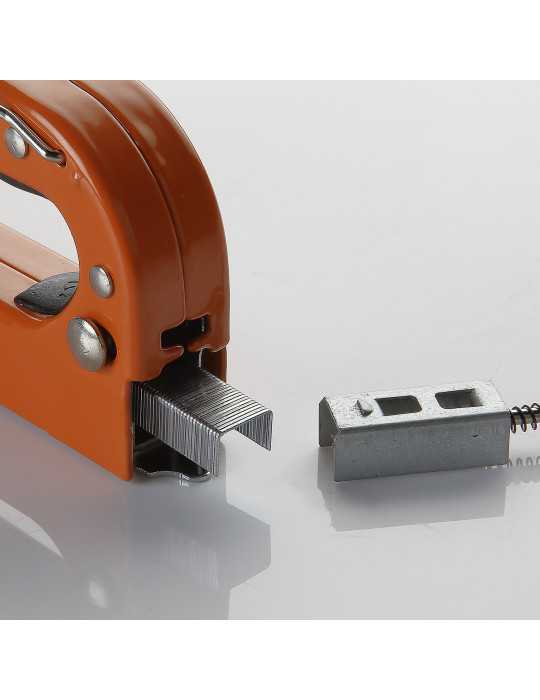 Grapadora manual con 600 grapas ALYCO ORANGE