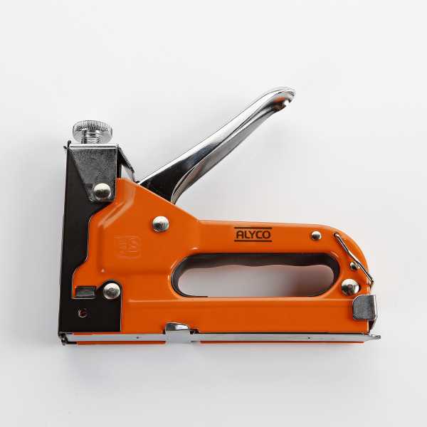 Grapadora manual 3 en 1 con 600 grapas ALYCO ORANGE