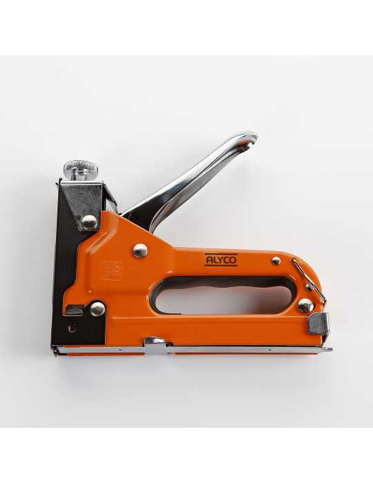 Grapadora manual 3 en 1 con 600 grapas ALYCO ORANGE