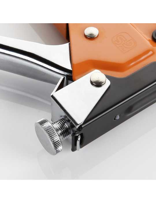 Grapadora manual 3 en 1 con 600 grapas ALYCO ORANGE
