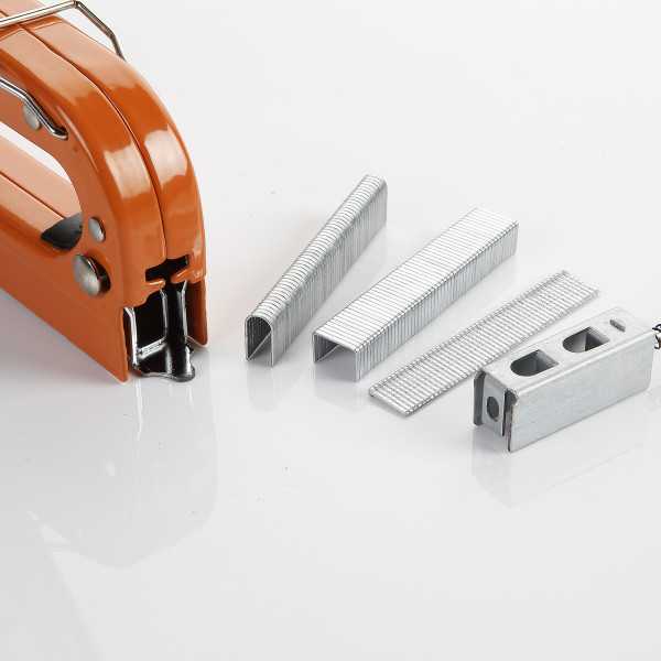 Grapadora manual 3 en 1 con 600 grapas ALYCO ORANGE