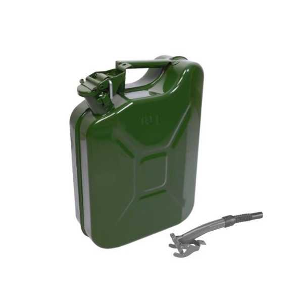 Bidón metálico Jerrycan 10 litros con boca flexible ALYCO