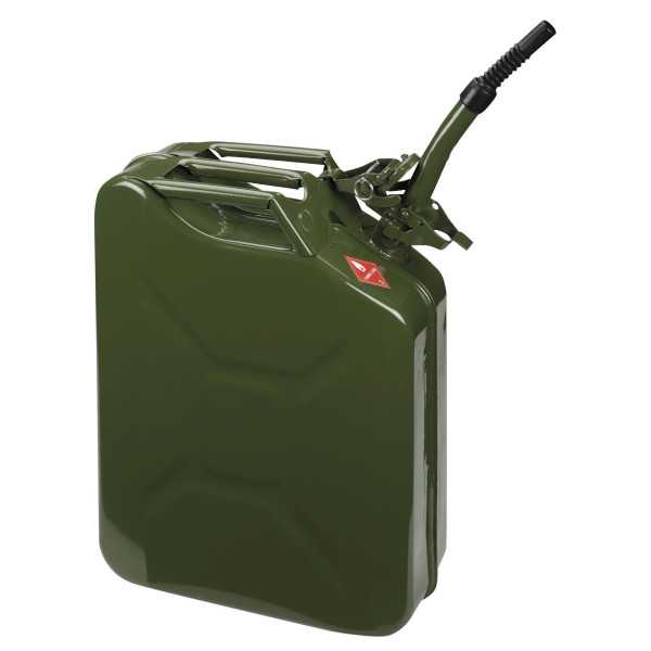 Bidón metálico Jerrycan 20 litros con boca flexible ALYCO