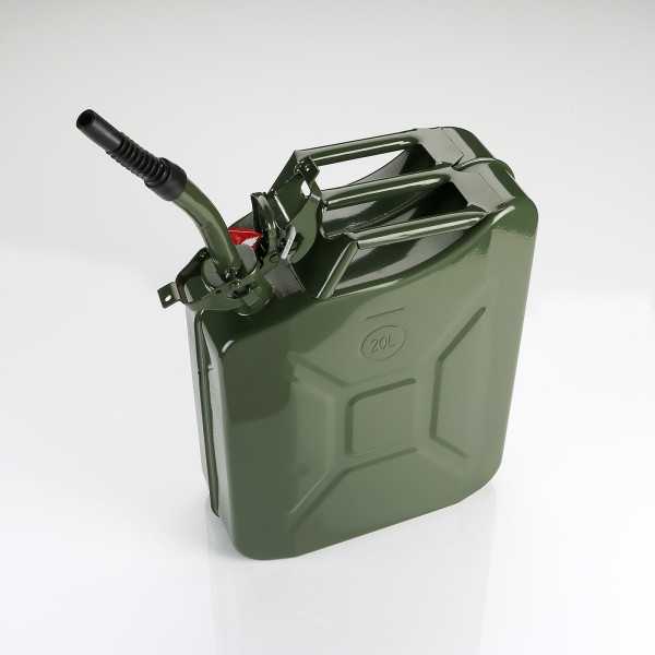 Bidón metálico Jerrycan 20 litros con boca flexible ALYCO