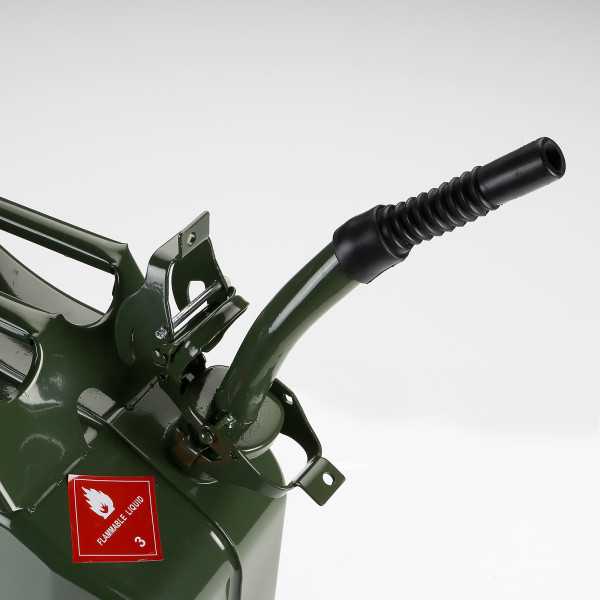 Bidón metálico Jerrycan 20 litros con boca flexible ALYCO