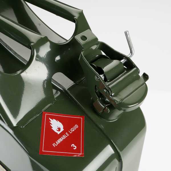 Bidón metálico Jerrycan 20 litros con boca flexible ALYCO